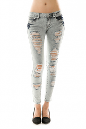 Ripped & Destroyed Denim Skinny Jeans