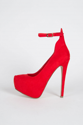 Ankle Strap Mary Jane Almond Toe Stiletto Women High Heel Shoes