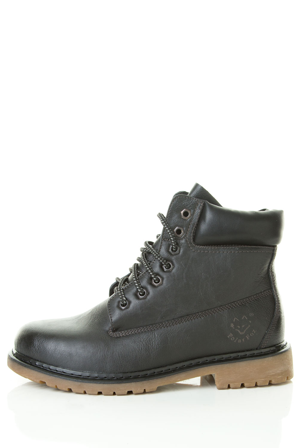 Polar Fox Men's Lace-Up Round Toe Chunky Work Boot